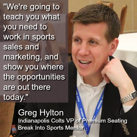 break into sports learn sports sales sports business