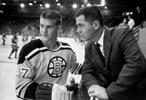 Harry Sinden and Bobby Orr