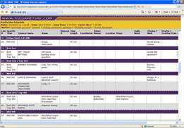 Event Management Software Screen Shot